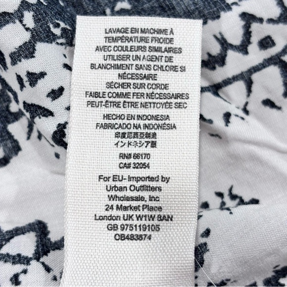 Free People Women Of The Water Maxi Dress Bandeau Black White Boho Small/Medium - Picture 9 of 12